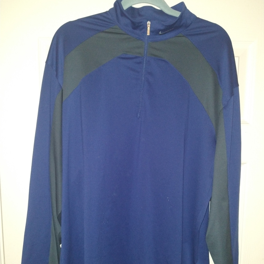 Nike Golf Fit Dry Quarter Zip Pullover Long Sleeve Pullover Men's sz Large - Picture 2 of 6